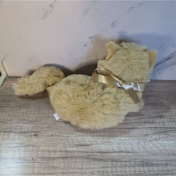 TB Trading Co cat kitten plush stuffed animal toy  blue eyes yellow tan 10" - Picture 5 of 8